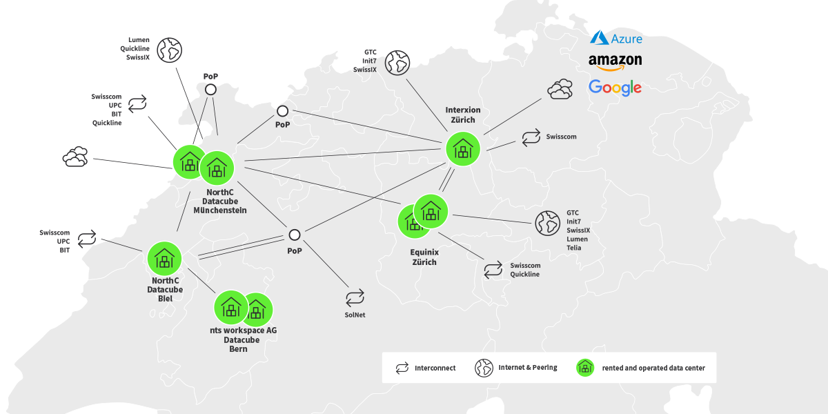 Netrics-Datacenter-Karte